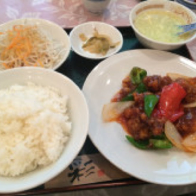 酢豚セット(鴻華園)