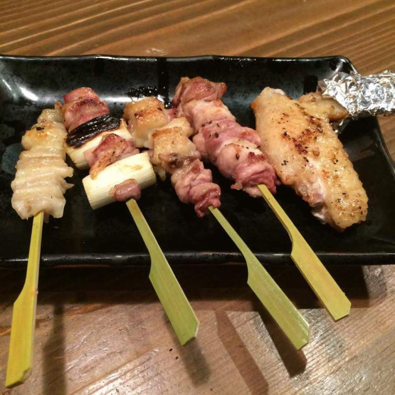 串焼き5種盛り合わせ(鶏家 たちばな)