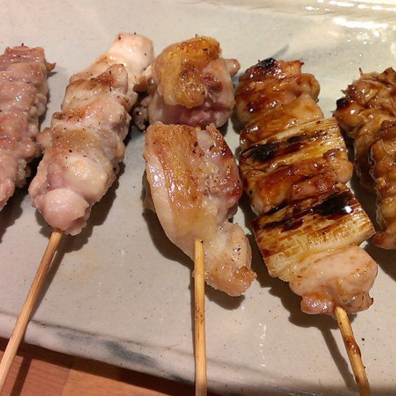 お任せ串焼き5種(鶏家　たちばな　都島店)