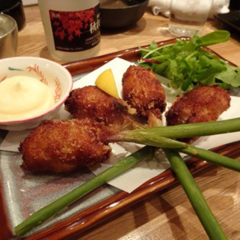 葉生姜の豚肉巻き(鶏山 )