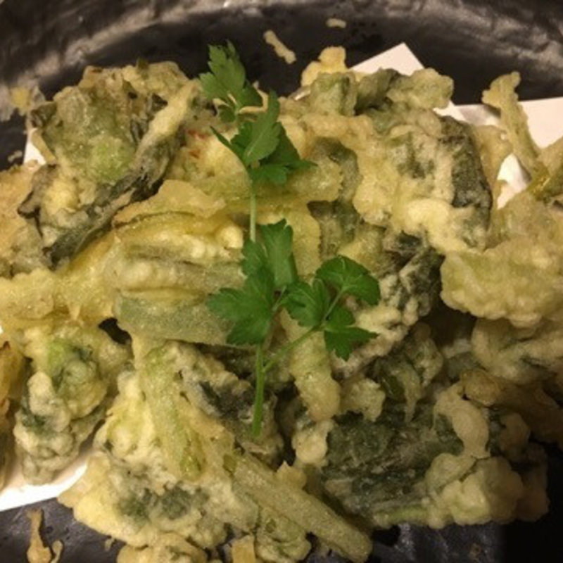 野沢菜の天ぷら(鶴亀 )