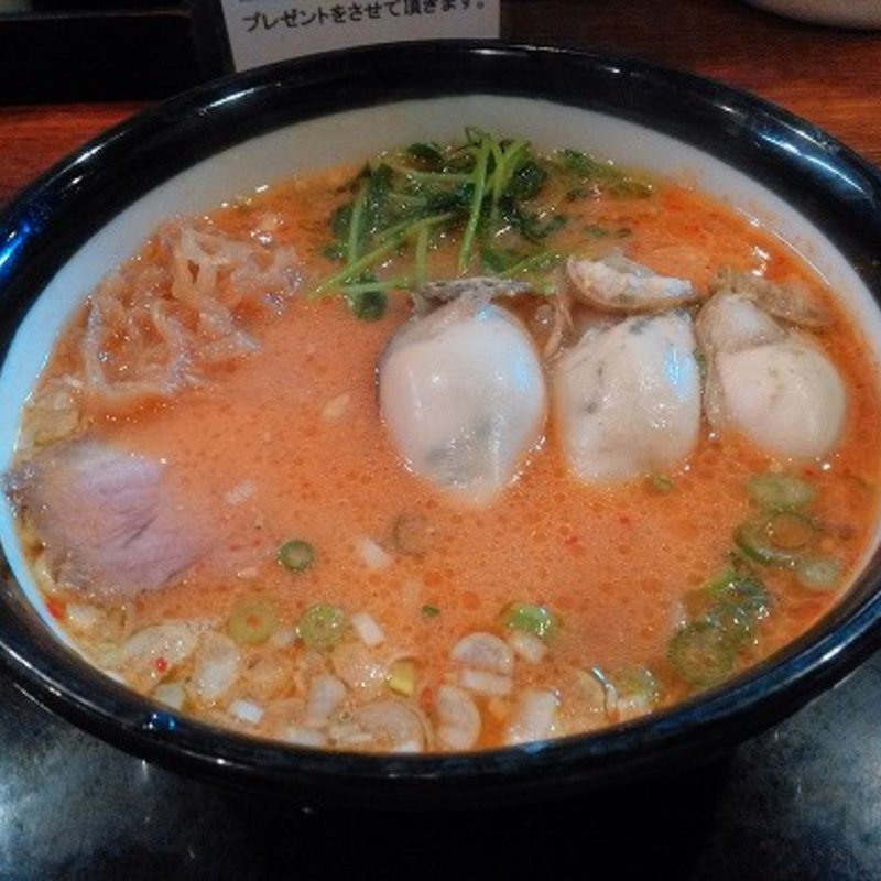 牡蠣みそらーめん(上本町 麺乃家)