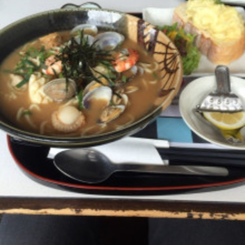 シーフード甘麺セット(麺処甘)