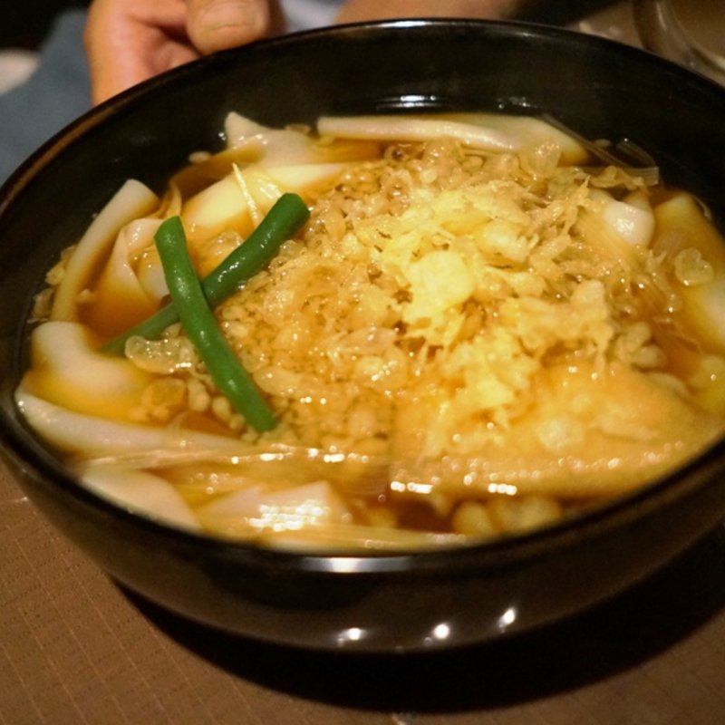 たぬきひもかわ(温)(麺処酒処ふる川 暮六つ 相生店 )