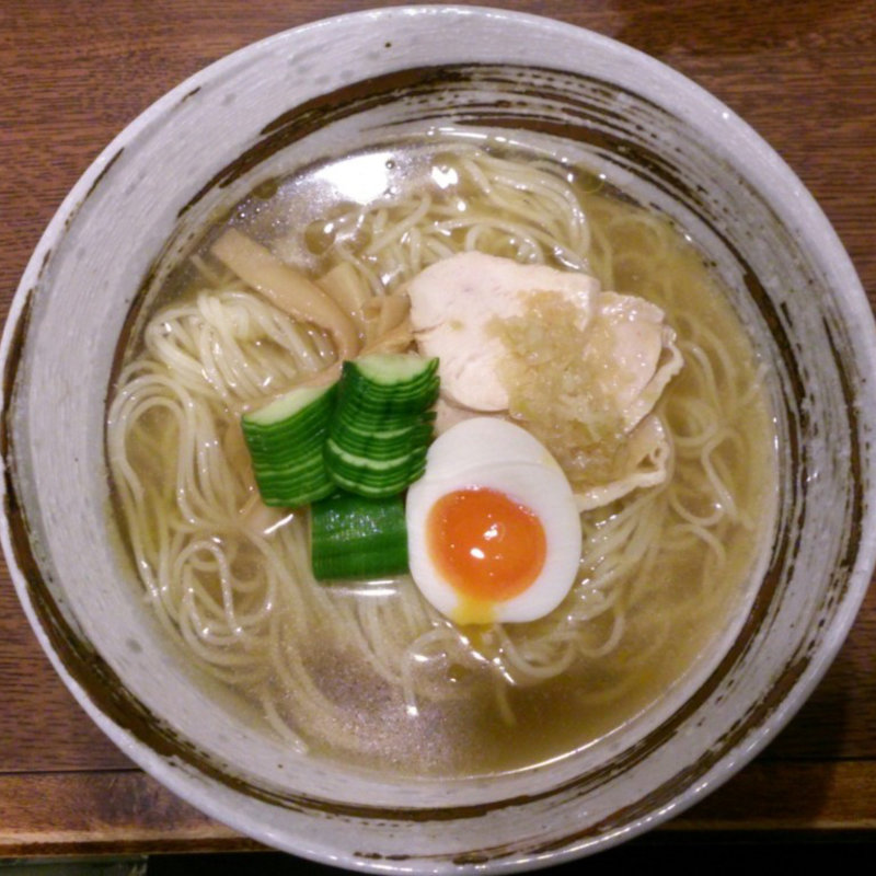 丸鶏の冷し塩らーめん(麺喰)