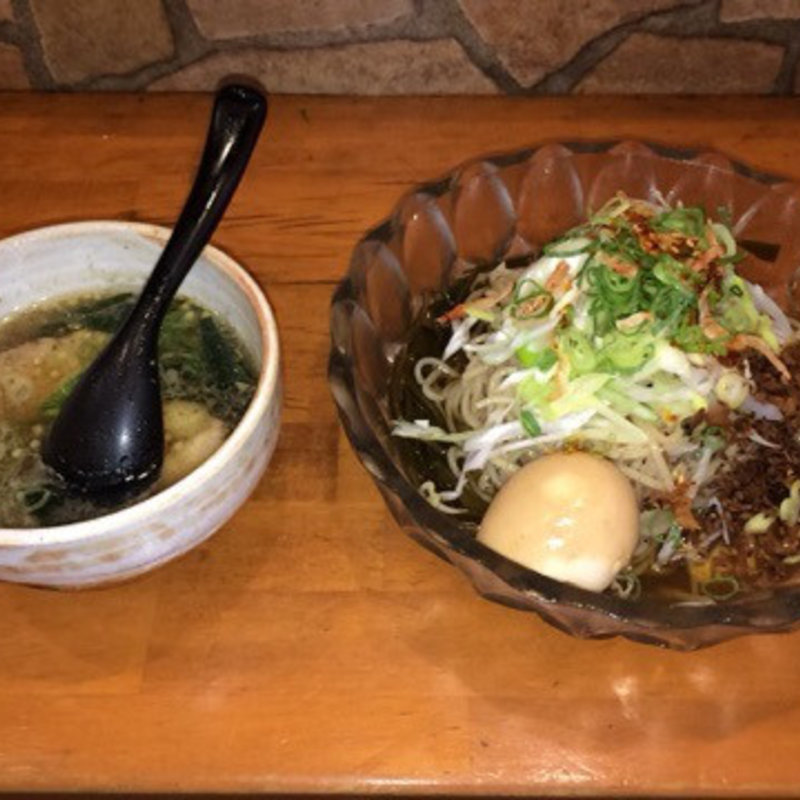 海老ニボ和えつけ麺(麺場voyage)