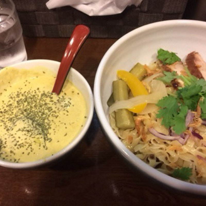 豆乳グリーンカレーつけ麺(マイルストーン （MILE STONE）)