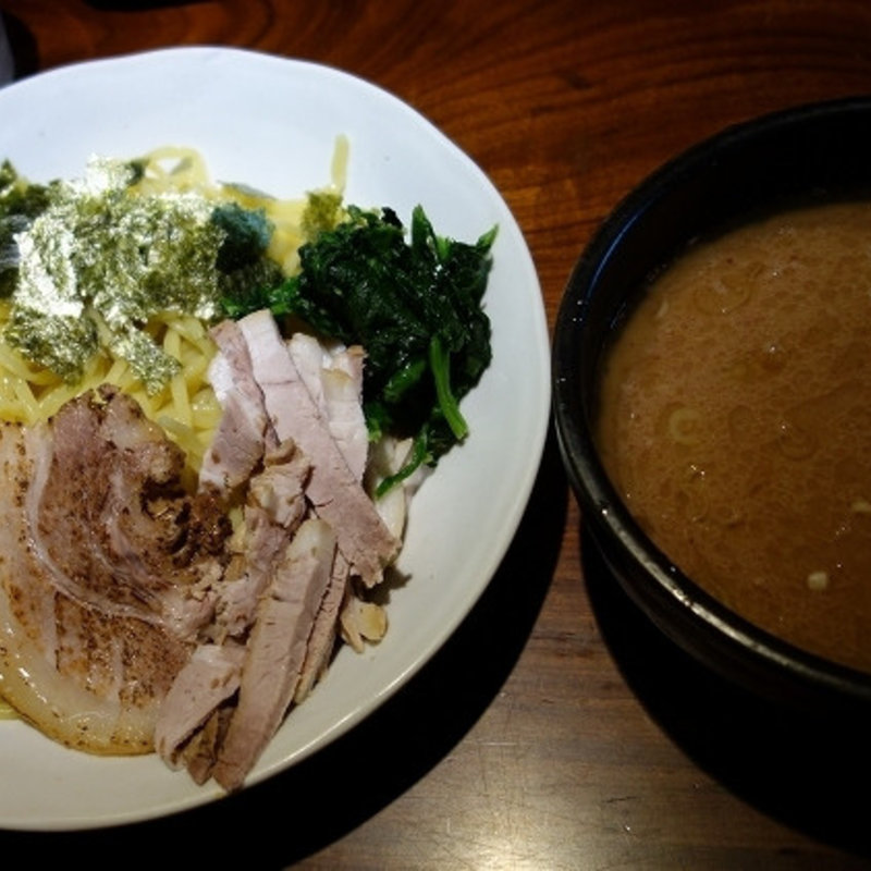 ちゃーしゅーつけ麺（並）-味玉(麺家市政)