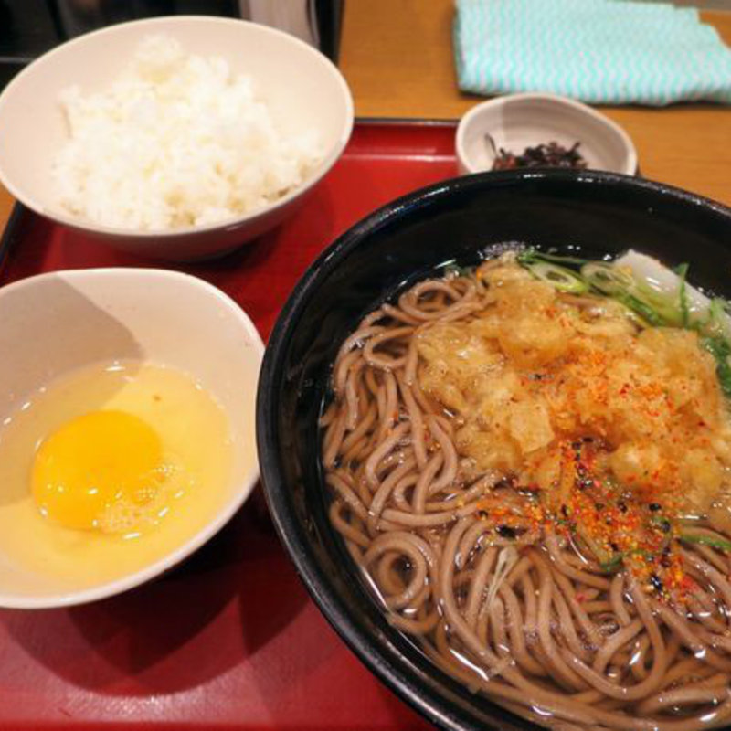 朝定食（そば）(麺家 明石)
