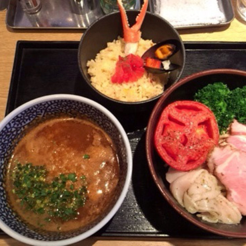 蟹トマトつけ麺(麺屋 一燈 （いっとう）)