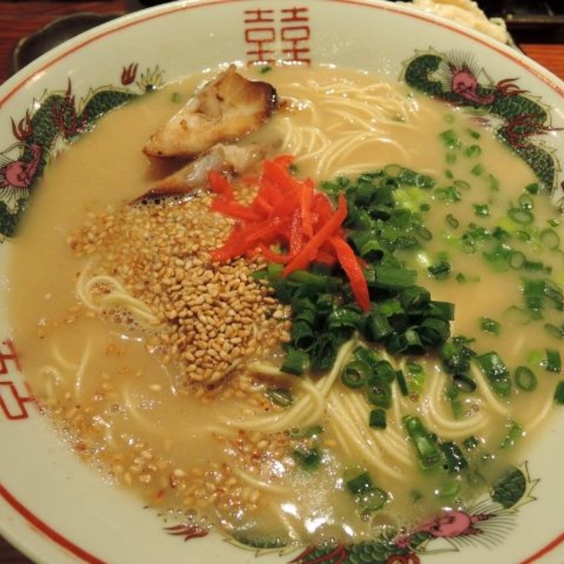 ランチセットB（本場博多長浜ラーメン＋大分からあげ3個+ご飯）(麺屋 侍 八王子店 )