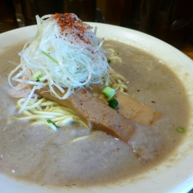 鶏だくの大盛り(麺屋極鶏)