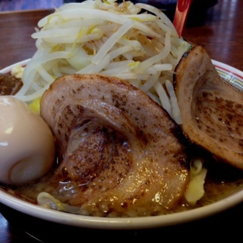 豚めん野菜増し(自家製麺屋 登夢道)