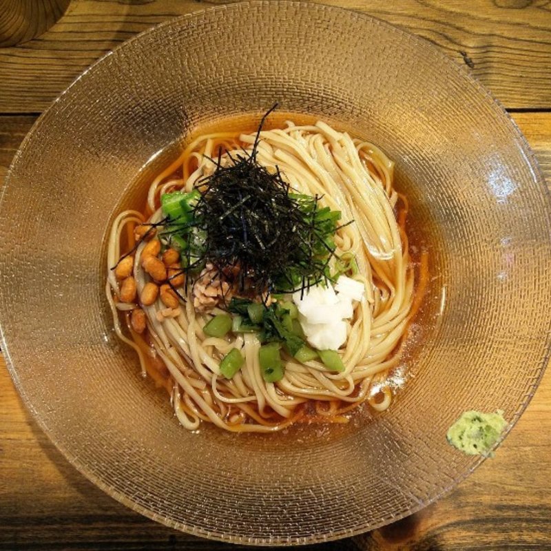 あさり出汁の冷やし納豆そば ※限定(麺屋 翔 本店)
