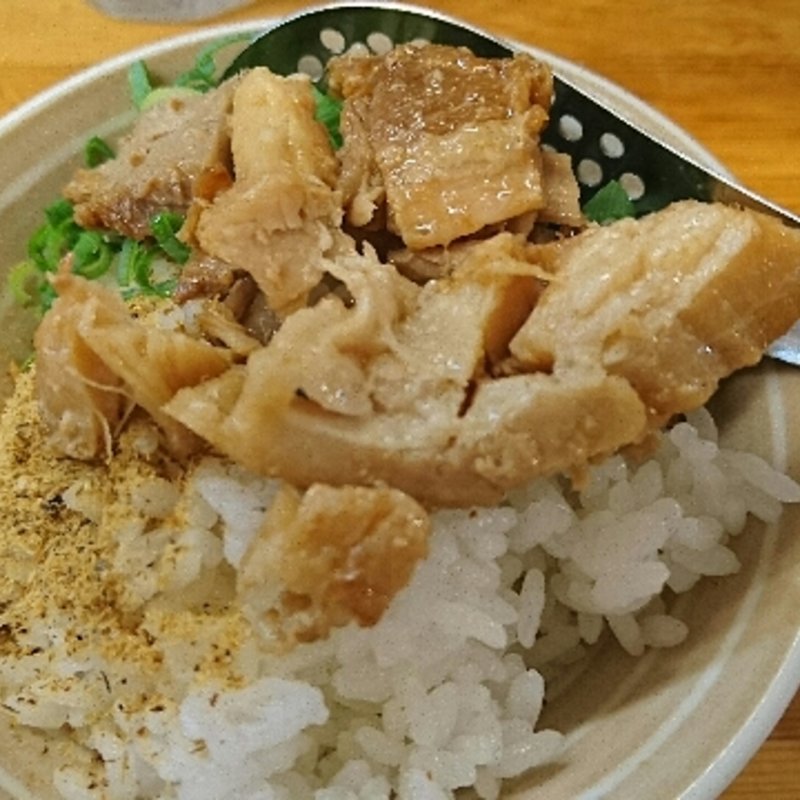 肉入り追い飯(麺屋ガテン なんば心斎橋本店)