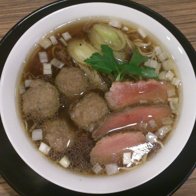 鴨ラーメン　1．5玉+　鴨団子増し　1個(麺屋さくら )