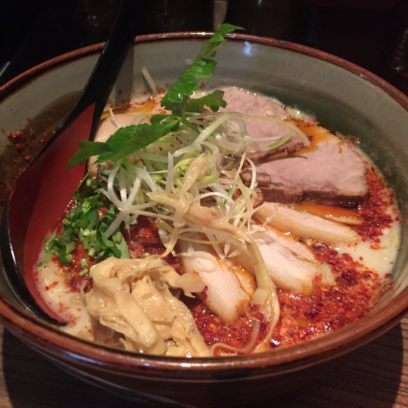 辛鶏炊いたん塩そば(NANBA龍旗信RIZE)