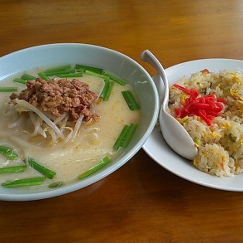 チャーハン＆ラーメンのセット(台湾龍福園)