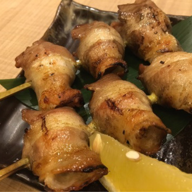 うずらの豚肉巻き(龍馬 軍鶏農場)