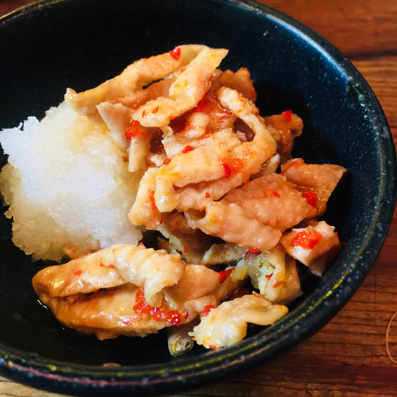 とり皮ポン酢(鳥番長 上野昭和通り店)