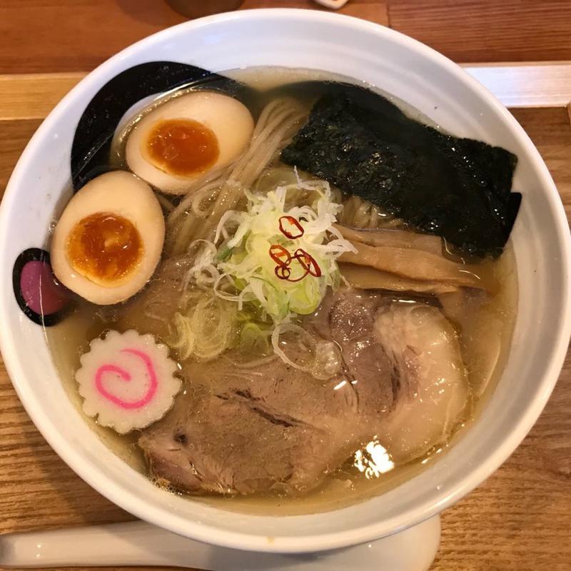 煮干しと蛤の塩そば(小麦蕎麦処 四天王寺 五常)