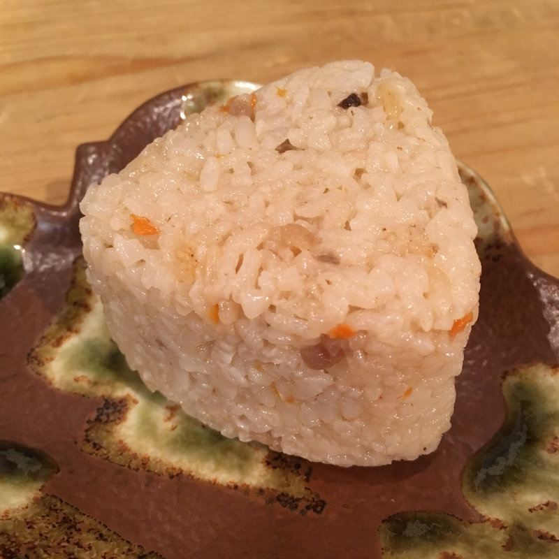 かしわおにぎり(久留米うどん&焚き火焼 にくらしか)