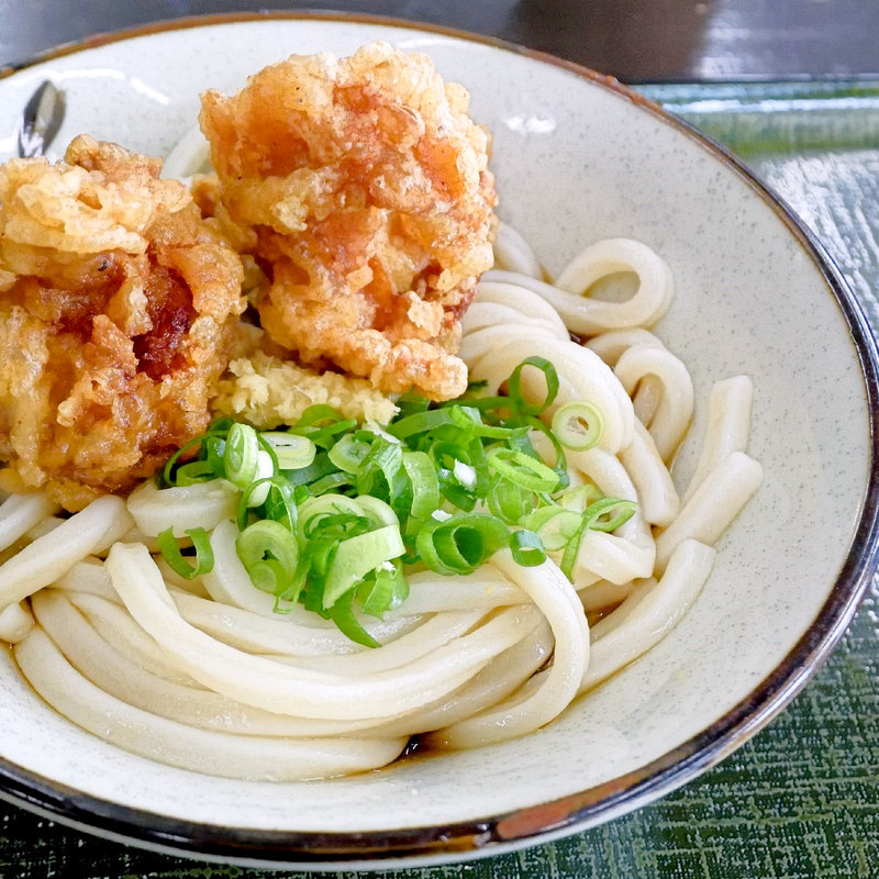 とり天ぶっかけ冷（ぶっかけ冷+とり天）(ことひら製麺 )