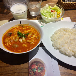 エビとフクロタケのふんわり卵カリー(チャントーヤ　ココナッツカリー （CHANTOYA COCONUT CURRY）)