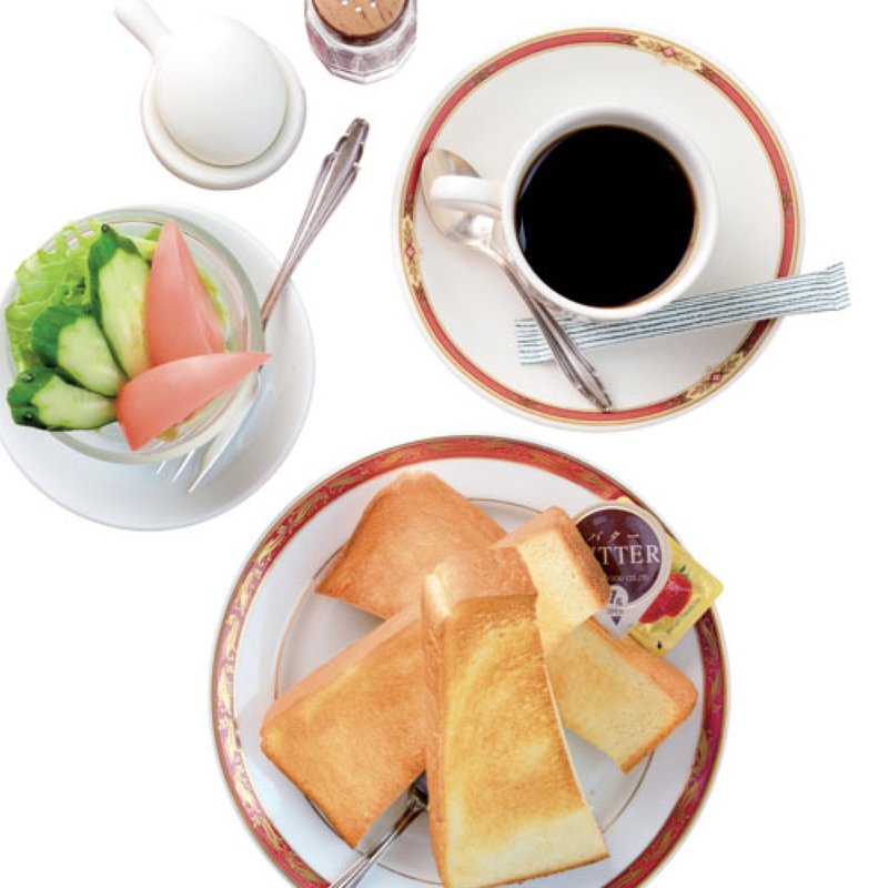 モーニングBセット（トースト、サラダ、ゆで卵、ドリンク付）(コーヒーサロン･タカセ 池袋別館)