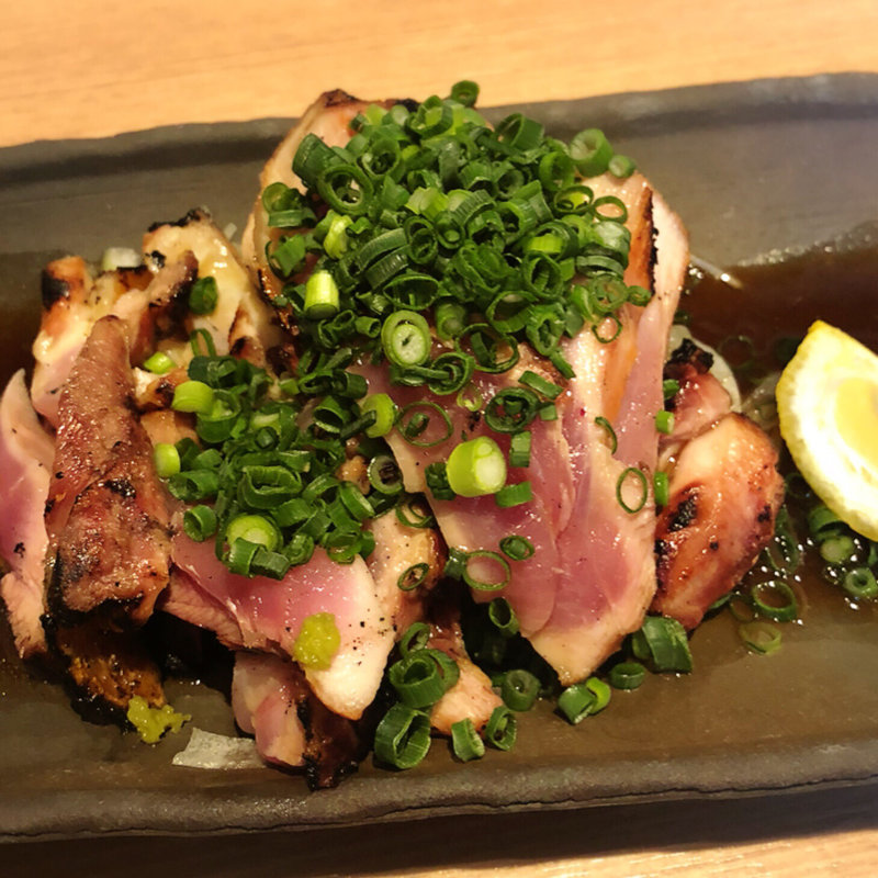 地鶏タタキ(釜喜利うどん)