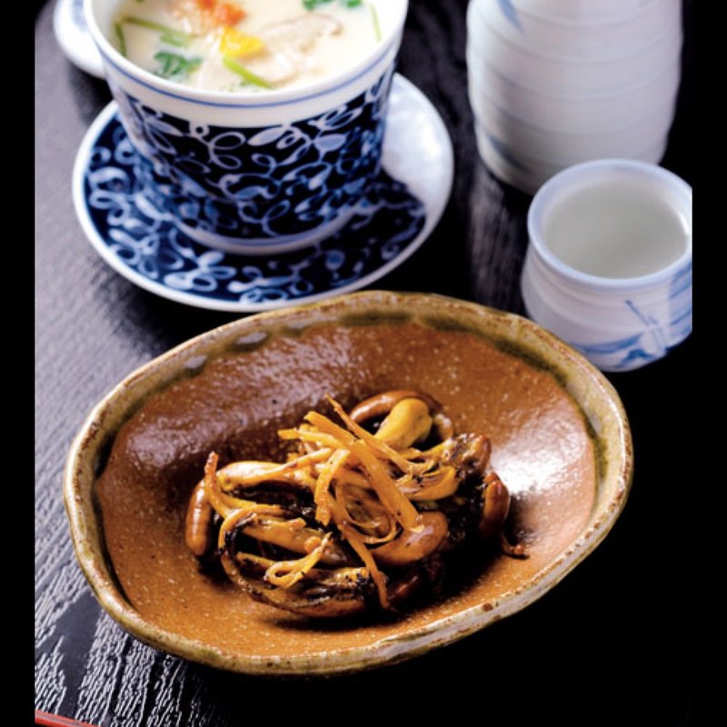 茶碗蒸し、肝の煮付け(赤間屋 )