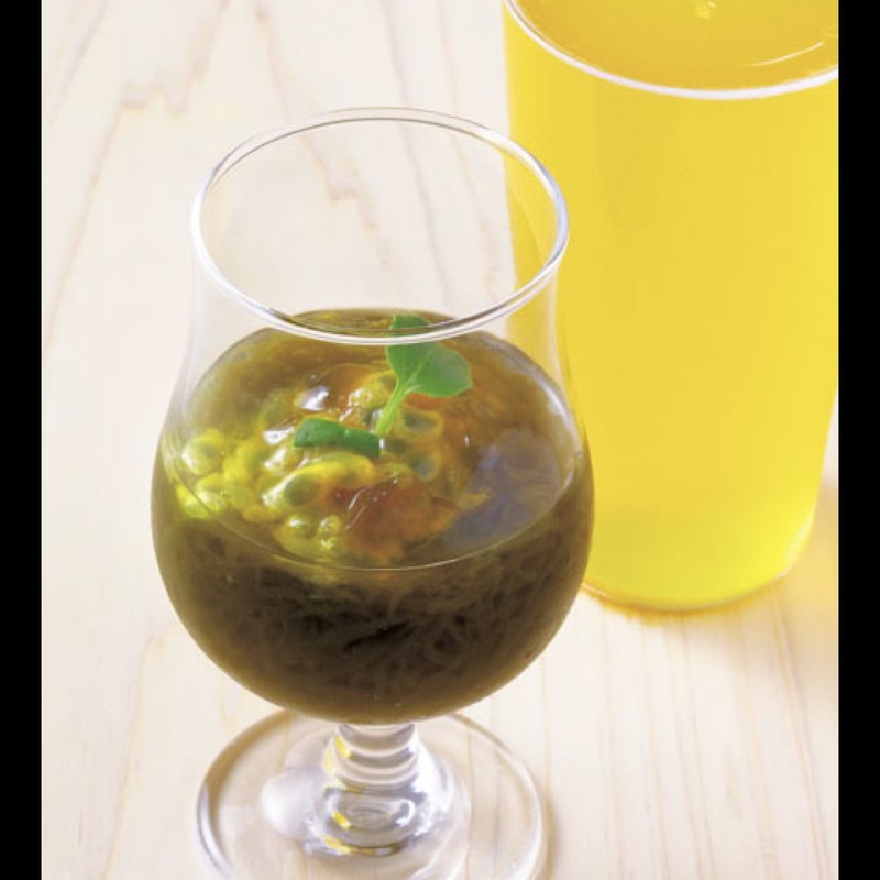 もずくとパッションフルーツ(割烹 ふた麦 麦酒庵分店)