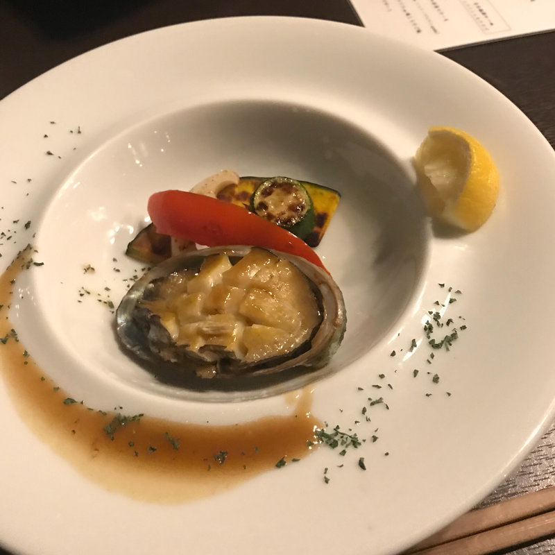 アワビソテー(鉄板焼 grow 上野店)