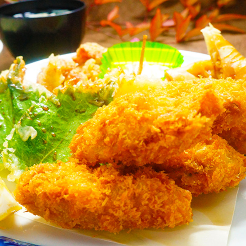 牡蠣フライ定食(うを弘)