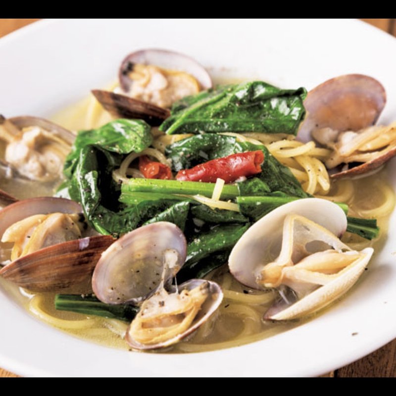 魚介のスープスパ（あさりとほうれん草）(まるこセンター)