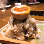 鯖燻製と半熟玉子のポテトサラダ(なかめのてっぺん 本店 )