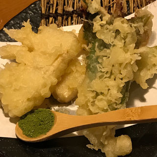 筍と鮮魚の天ぷら(山内農場 南海なんば南口駅前店)