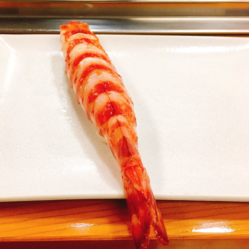 海老の握り(すし処 目羅)