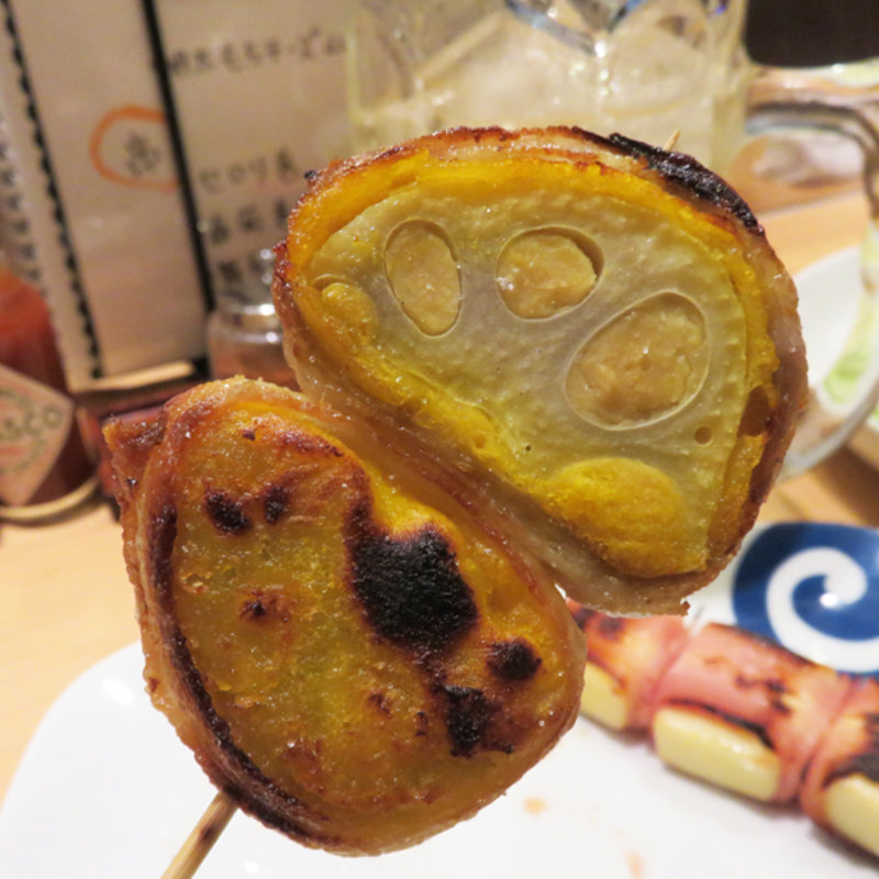 辛子レンコン巻き串(博多野菜巻串屋 鳴門 (なると))