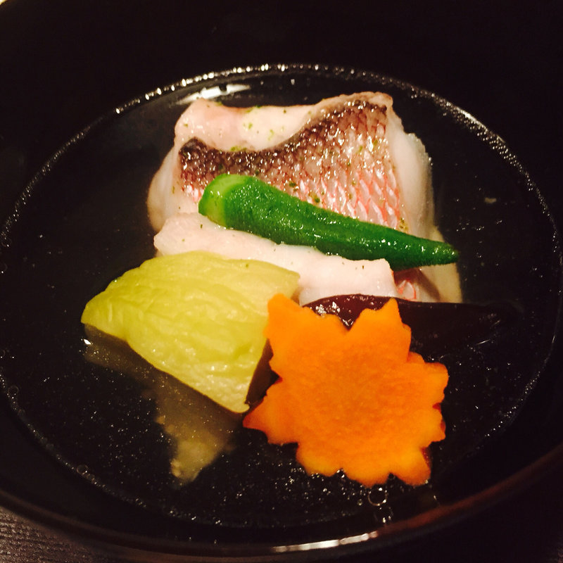 若狭ぐじと焼茄子のお椀(料理 澤)