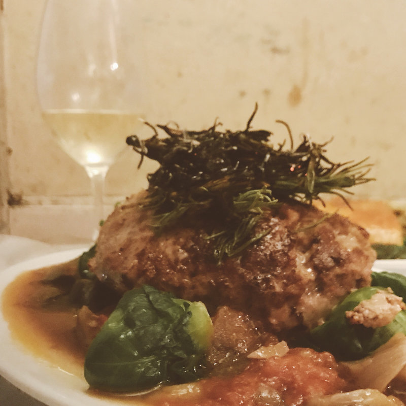 ラムハンバーグ(煮こみや なりた)