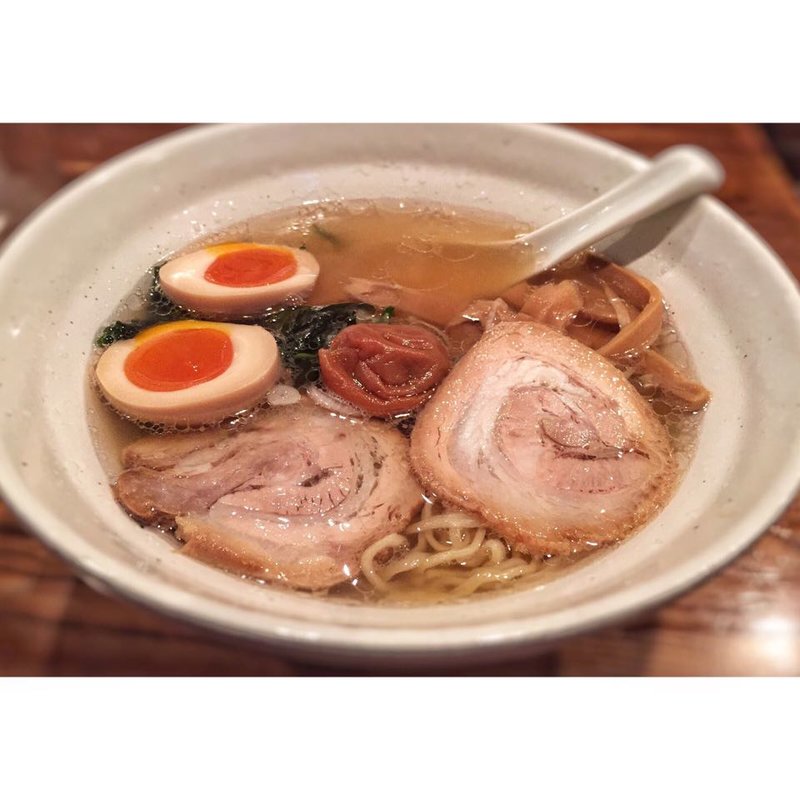 梅塩らーめん トッピング 味玉のせ(匠屋)