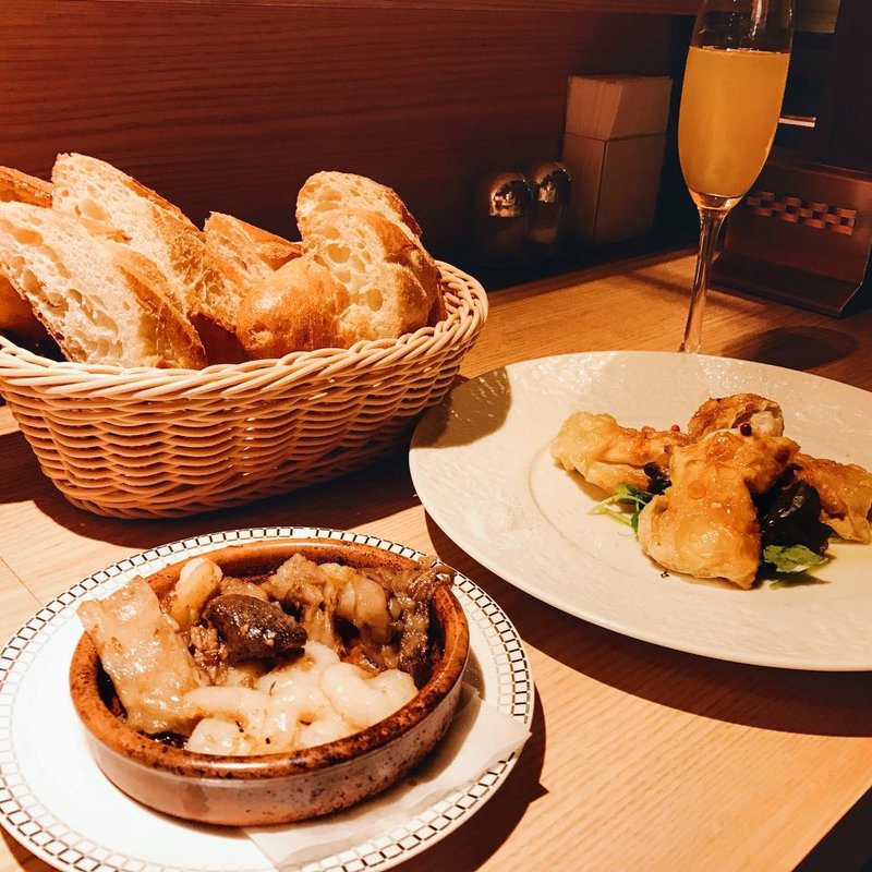 アヒージョ(フレンチ祇園バル 丸橋 川端店 )