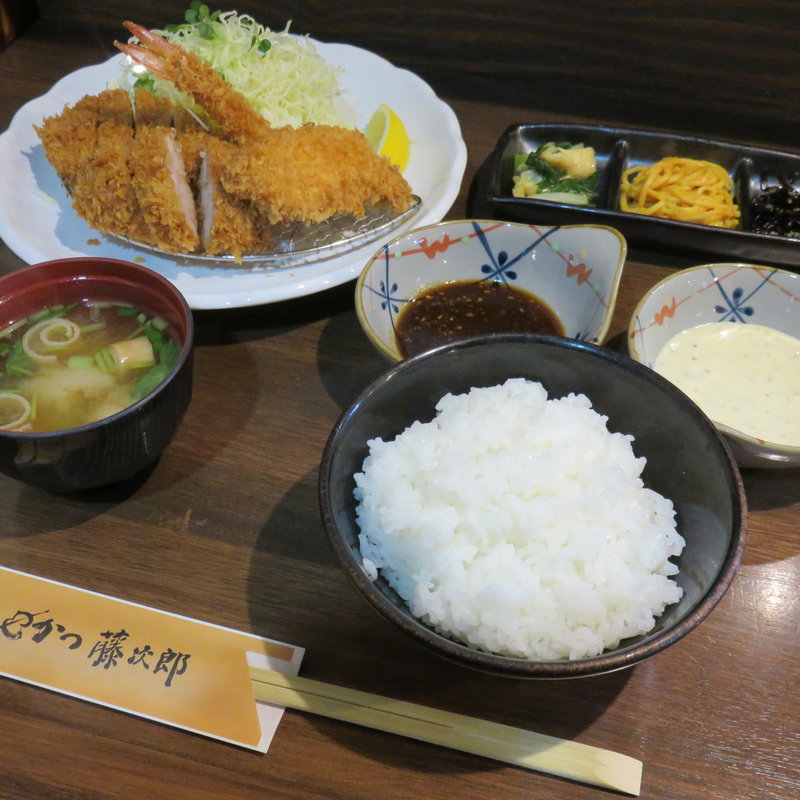 ミックスフライランチ(かつ藤次郎)