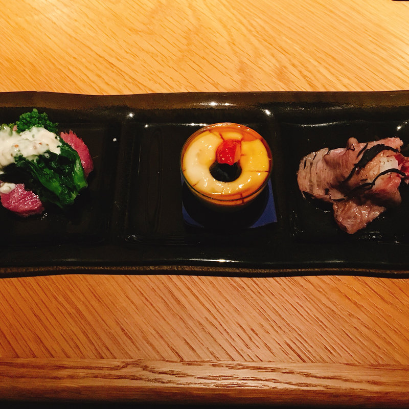 前菜3種盛り合わせ(THE KINTAN STEAK)