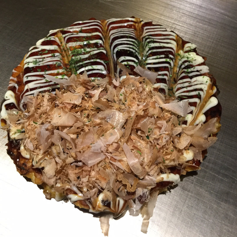 トマトお好み焼 人気NO1 豚肉チーズ(お好み焼き 京ちゃばな あべの店)