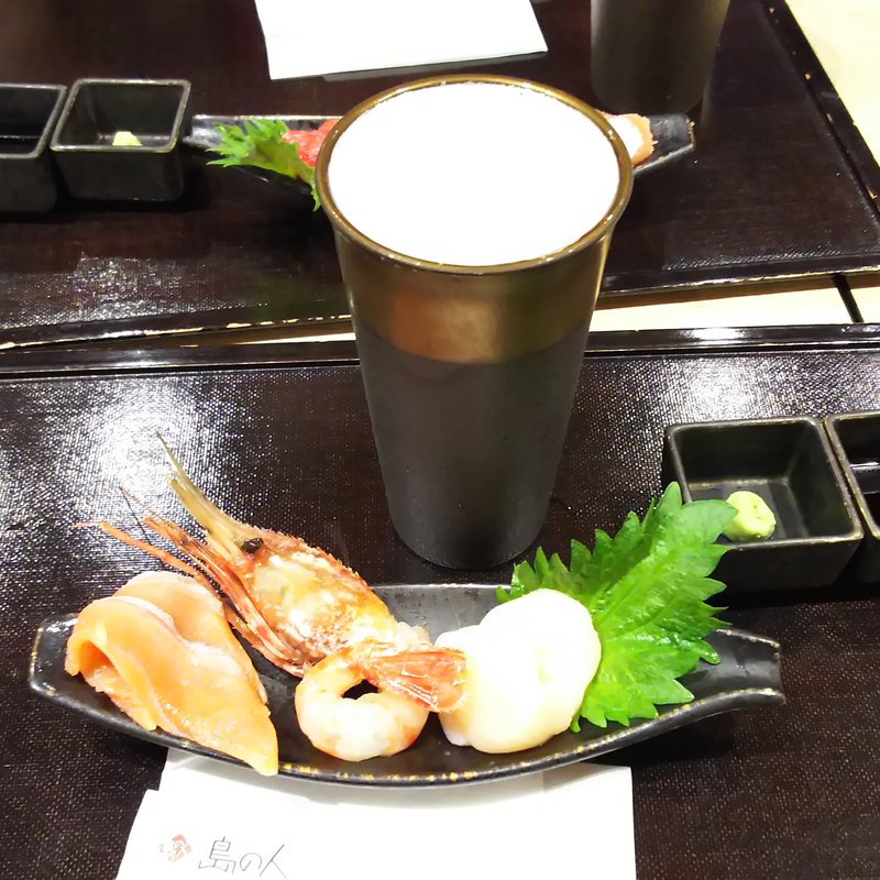 お刺身盛り合わせセット(島の人 新千歳空港店)