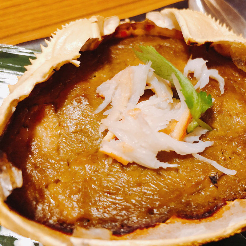 蟹味噌甲羅焼き(遠藤水産)