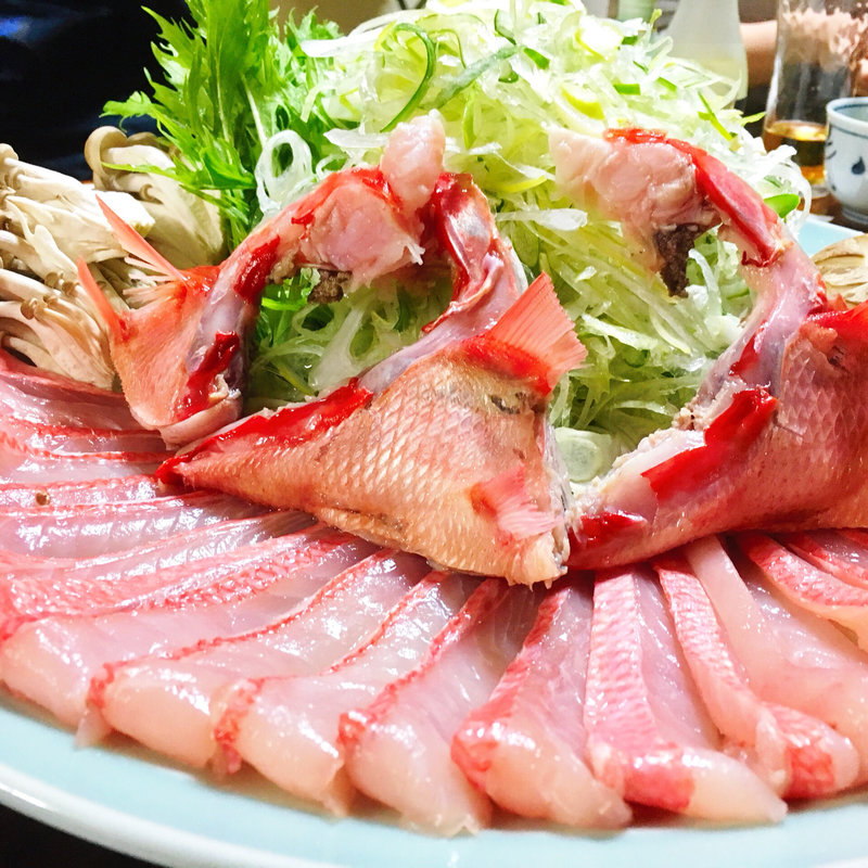 金目鯛しゃぶしゃぶ(磯料理 一吉)