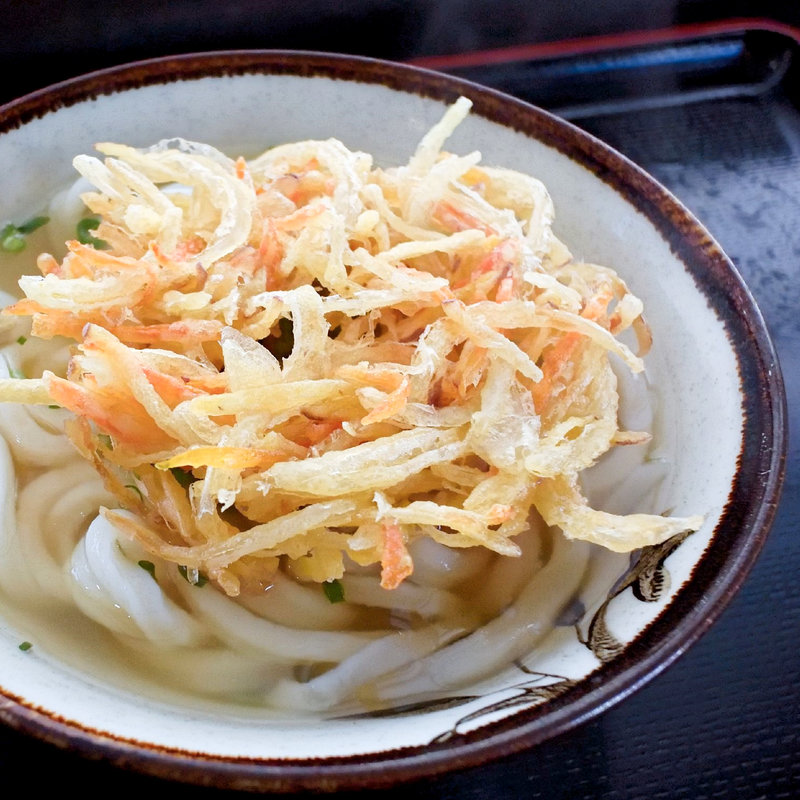 かき揚げうどん（かけうどん+かき揚げ）(嘉の家 （よしのや）)